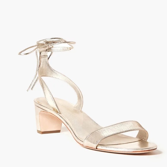 Loeffler Randall Shoes - Loeffler Randall Gold Heels size 9.5 a see photos for flaws